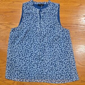 1. State Navy Floral Print Blouse